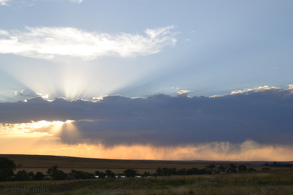Nebraska sunset Nebraska sunset + rain Emily Mills Flickr