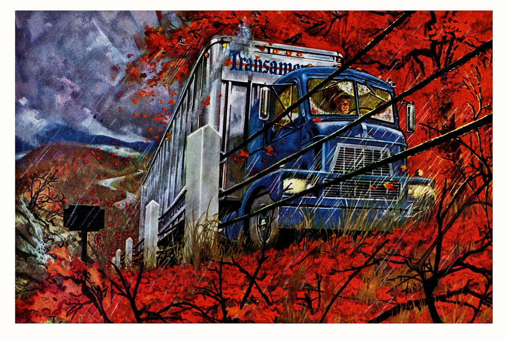 Through Moon Run and Nanty Glo Goodyear truck tires, 1959.… Flickr