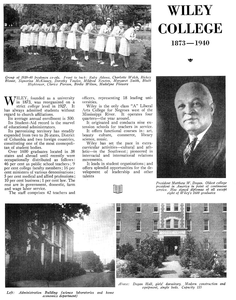 Wiley College Crisis Magazine, August, 1940 Click the Do… Flickr