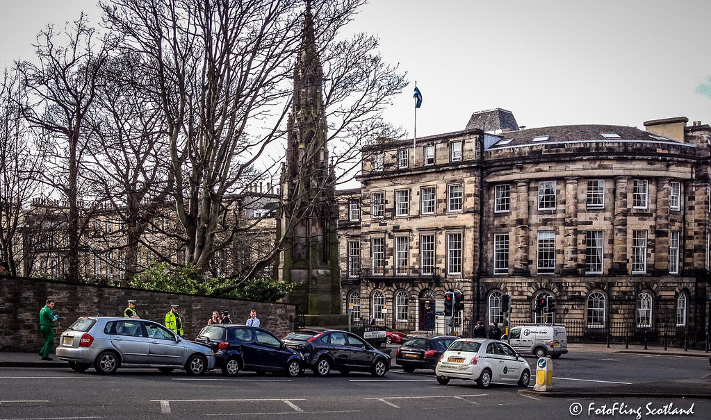 Three Car Collision North Charlotte Street, Edinburgh FotoFling