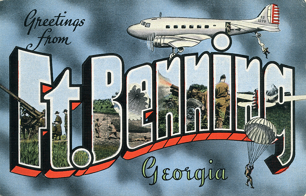 Greetings from Fort Benning, Large Letter Postcard a photo