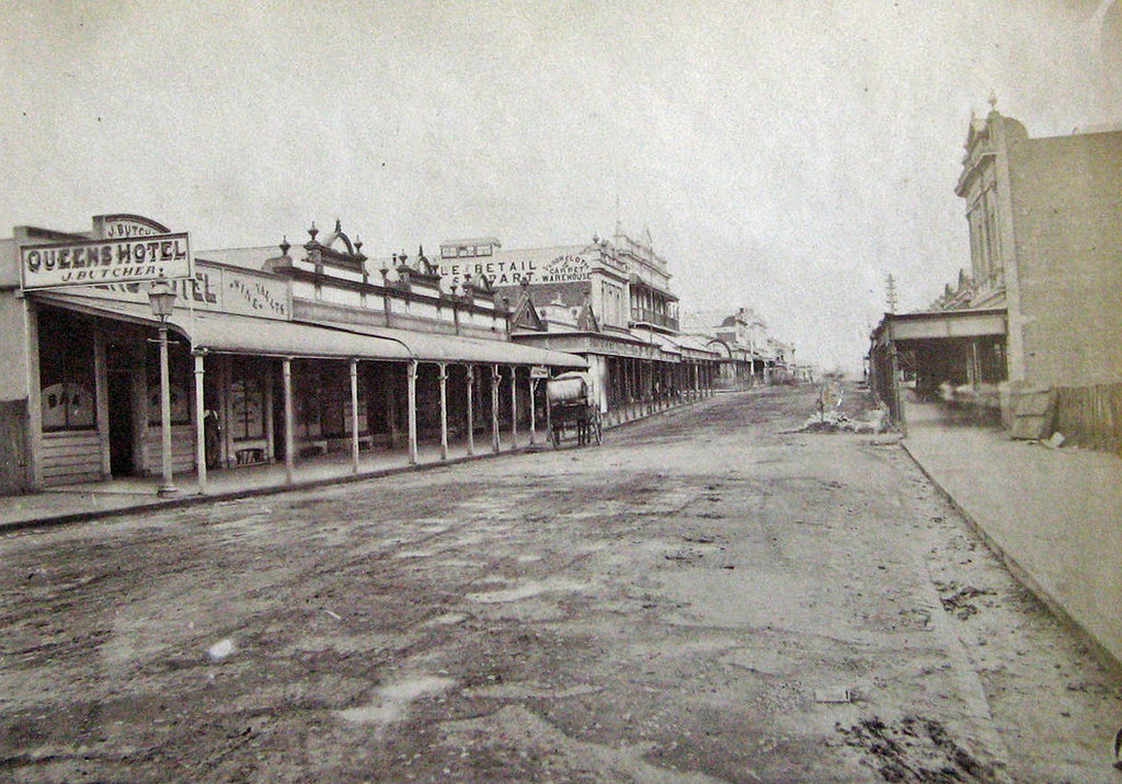 Street in Maryborough, Queensland circa 1900 Aussiemobs Flickr