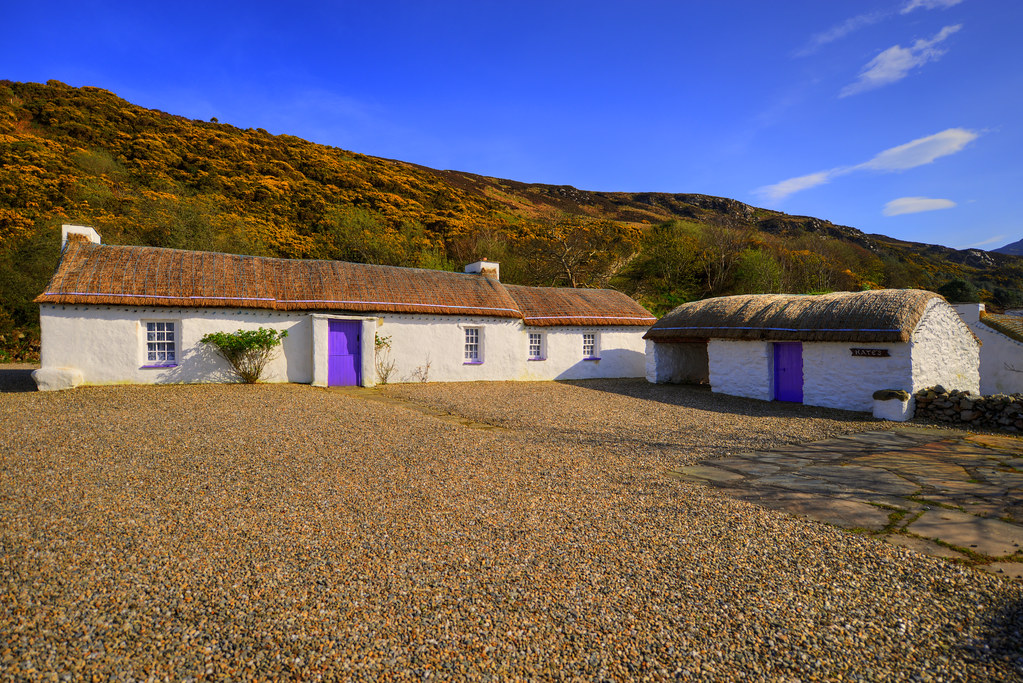 THATCHED COTTAGES, URRIS, CO.DONEGAL, IRELAND. a photo on Flickriver