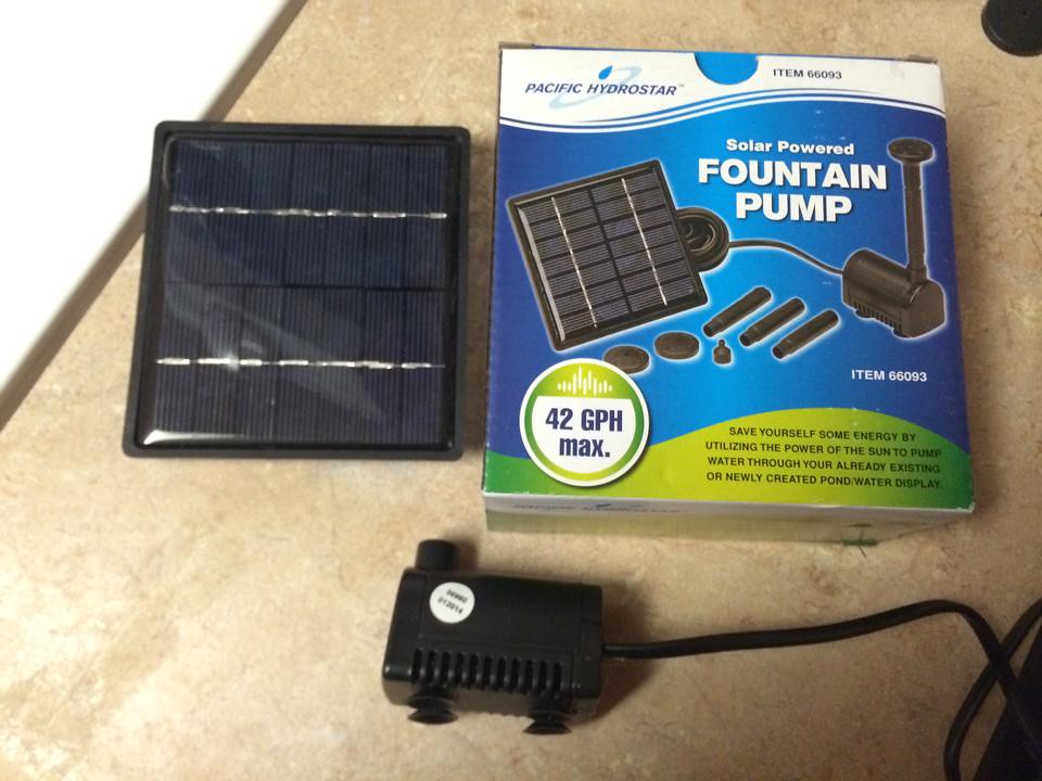 12 V pump Harbor Freight 12 VDC fountain pump, with quasi… Flickr