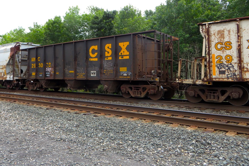 NYC Hopper A CSX hopper car with New York Central reportin… Flickr