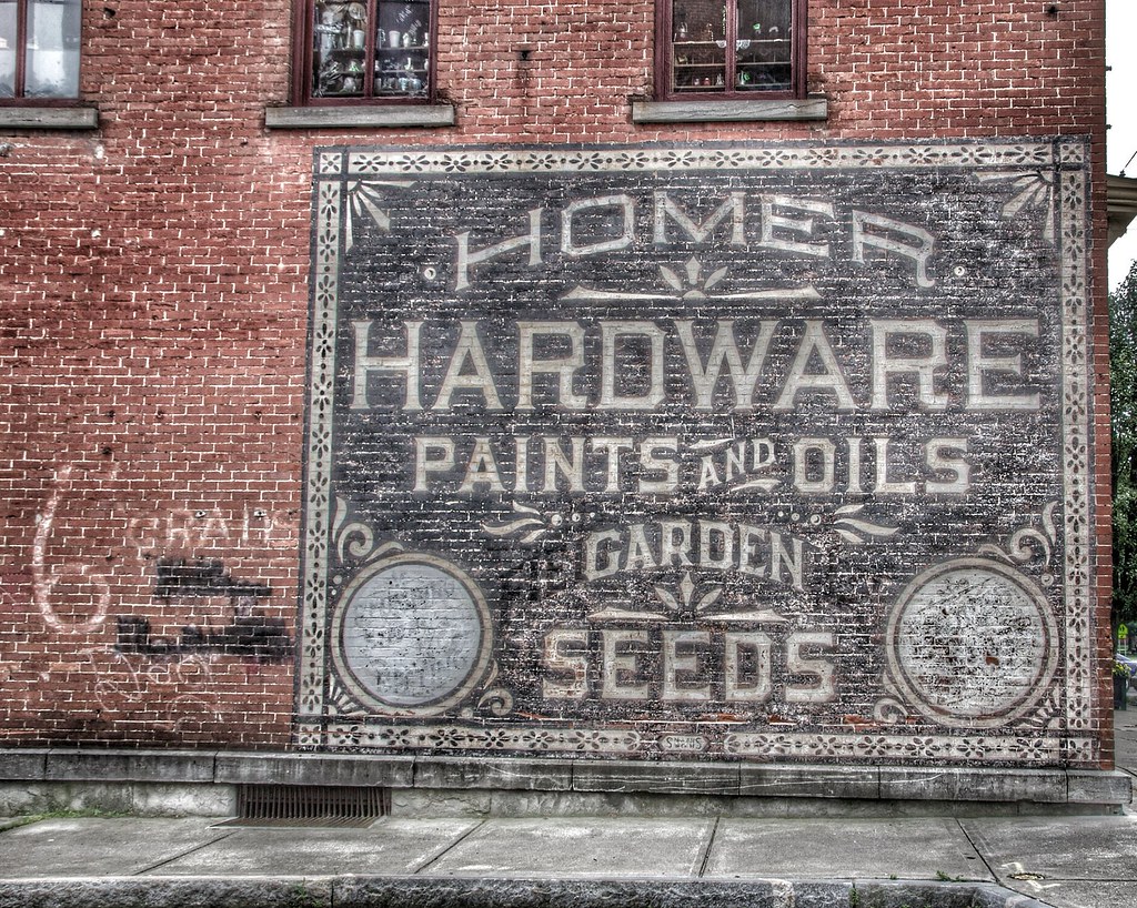 Homer NY Hardware Store Ghost Sign Historic District Flickr