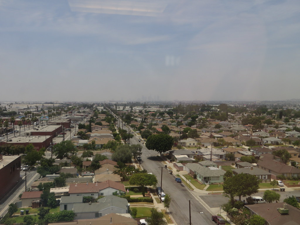 View of Los Angeles Skyline from Commerce, California Flickr
