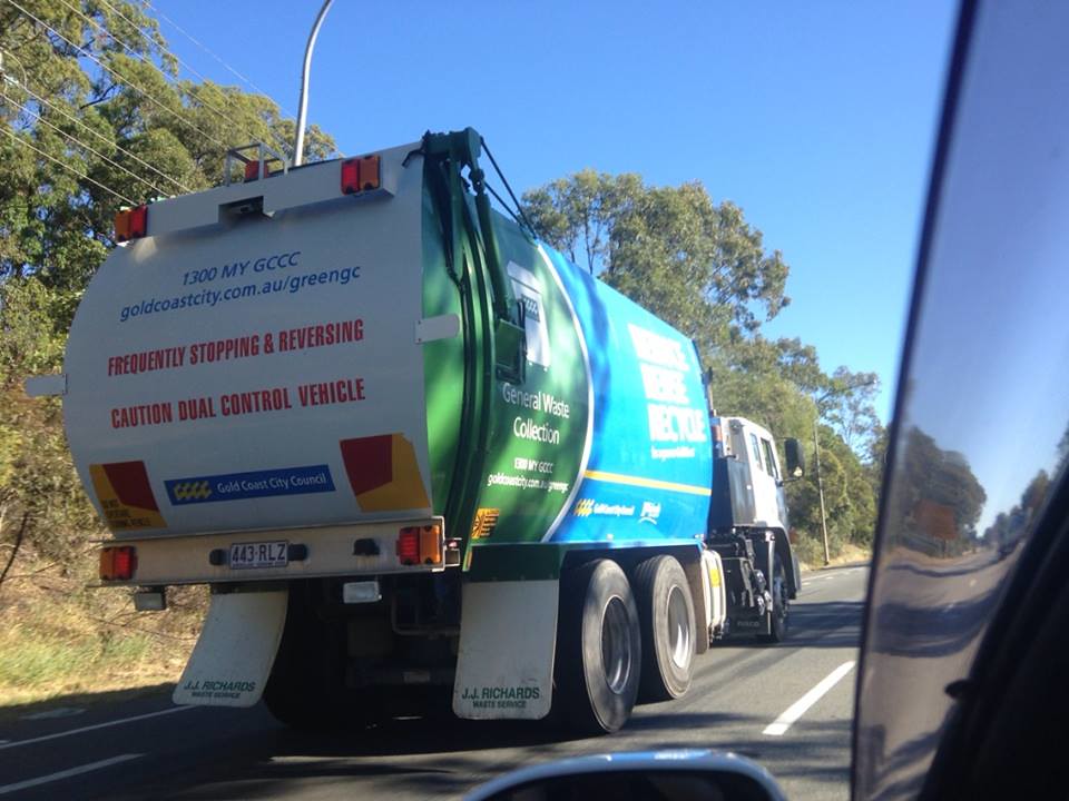 Gold Coast Garbage On the Gold Coast HWY. Taken by a frien… Flickr