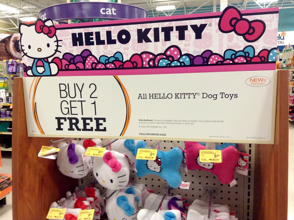 Hello Kitty Dog Chew Toys at PetSmart, 9/2014, by Mike Moz… Flickr