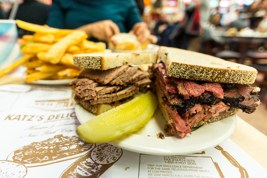 Brisket and Pastrami Sandwich Katz's Delicatessen Flickr