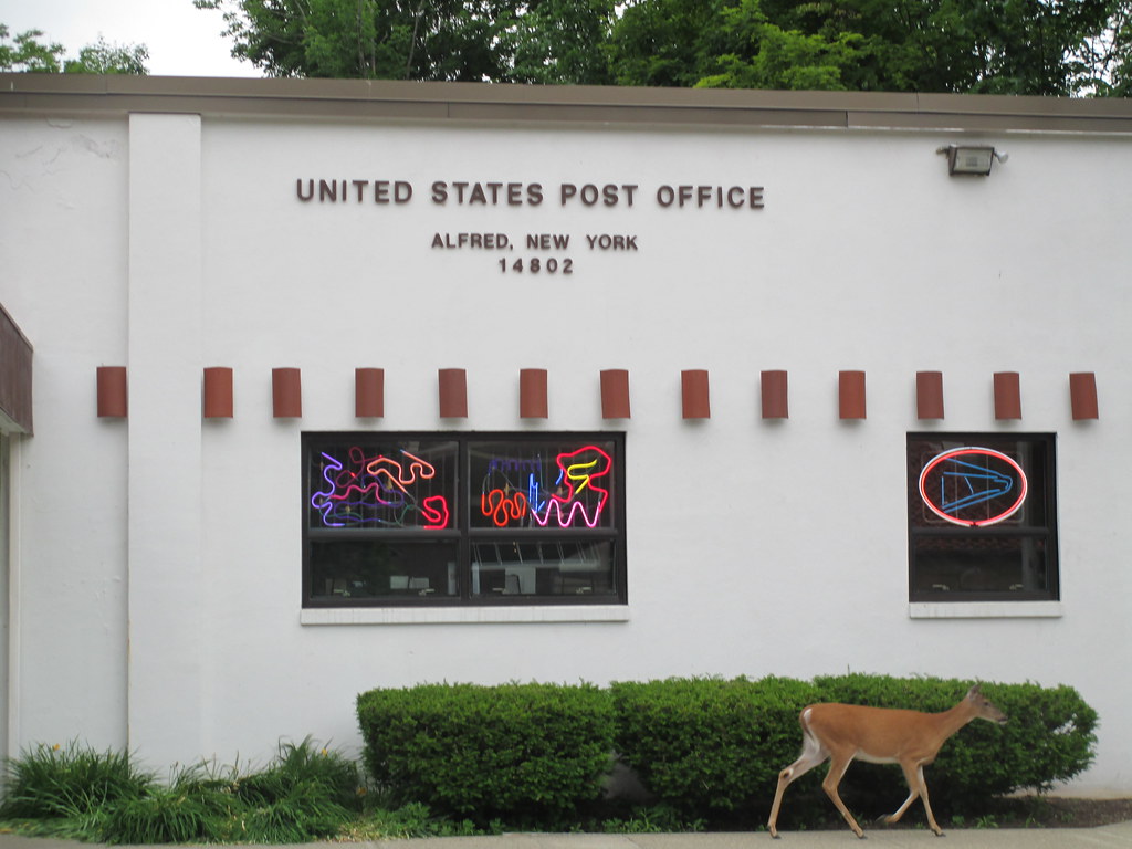 Alfred Post Office deer crossing Sherman Clarke Flickr