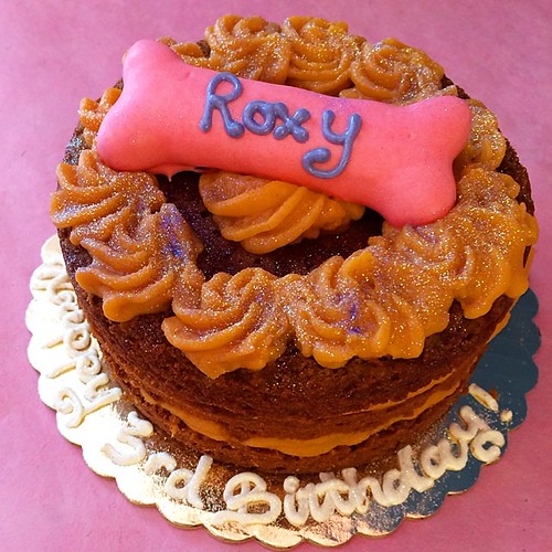 Doggie Birthday Cake peanut butter and carrot cake, swee
