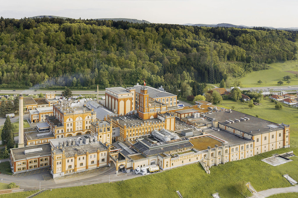 Luftaufnahme Brauerei Feldschlösschen Rheinfelden FACEBOOK… Flickr