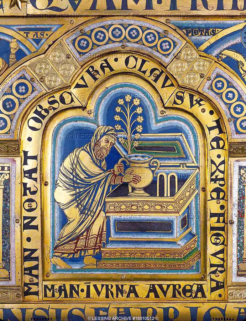 07C Aaron puts a golden jar with manna into the Ark of the… Flickr