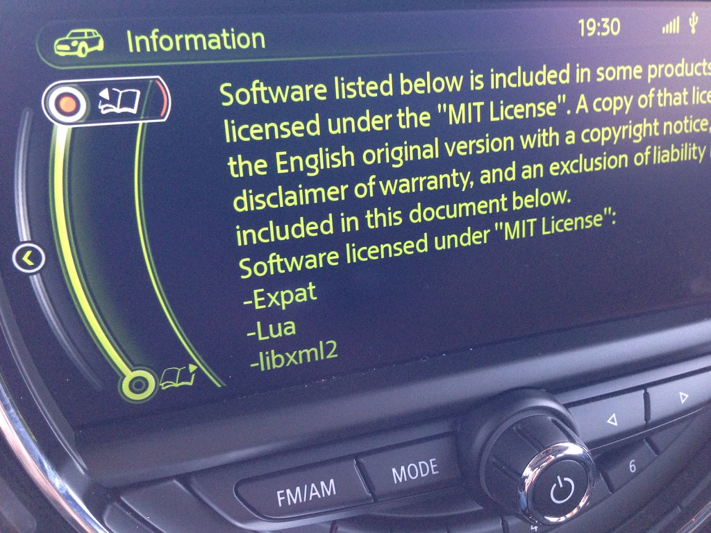 IMG_3684 2014 Mini Cooper software license screens alikins Flickr