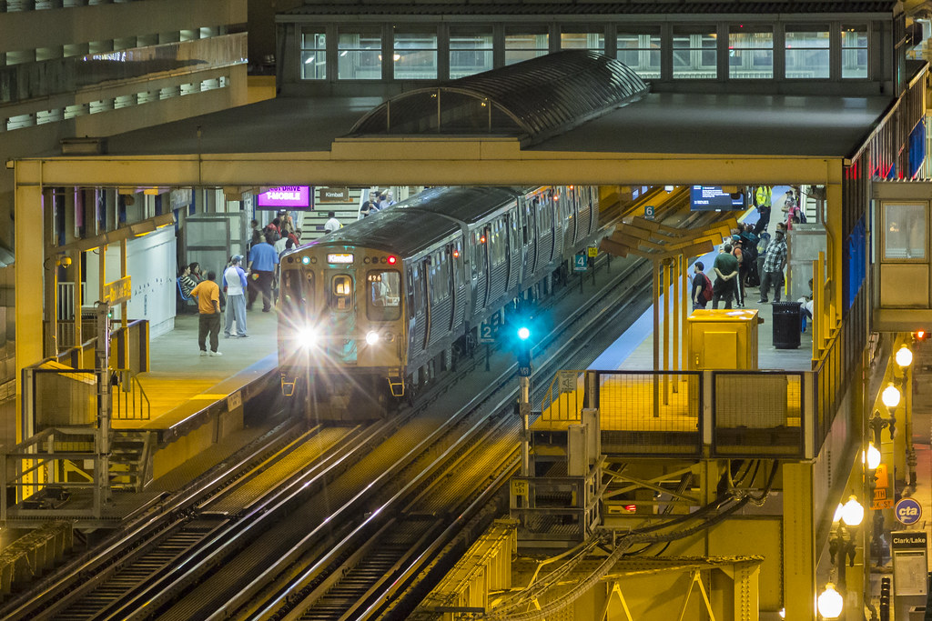 Clark & Lake At Clark & Lake station on the Loop in downto… Flickr
