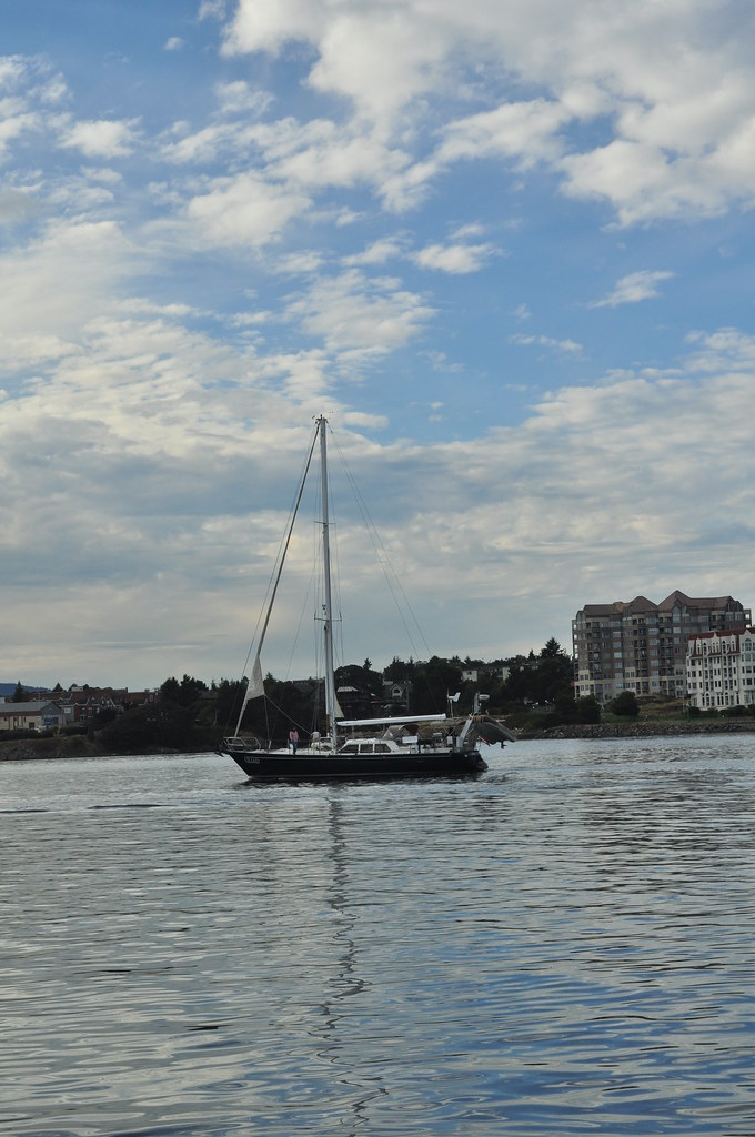 Victoria, BC sailboat on harbor, from Fishermen's Wharf … Flickr