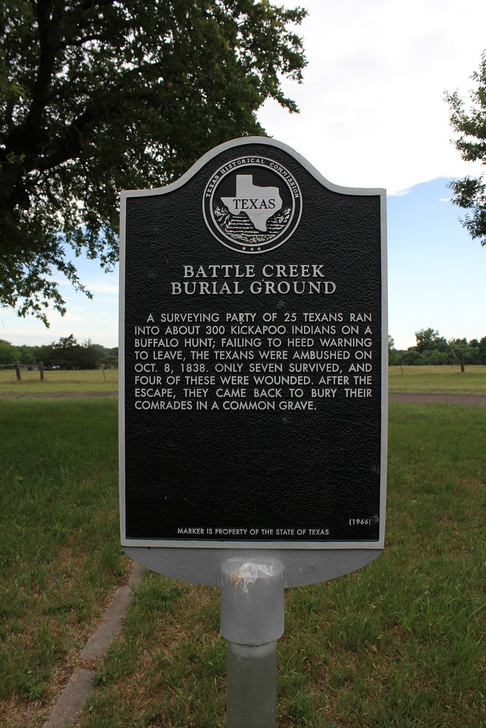 Battle Creek Burial Ground, Dawson, Texas Historical Marke… Flickr