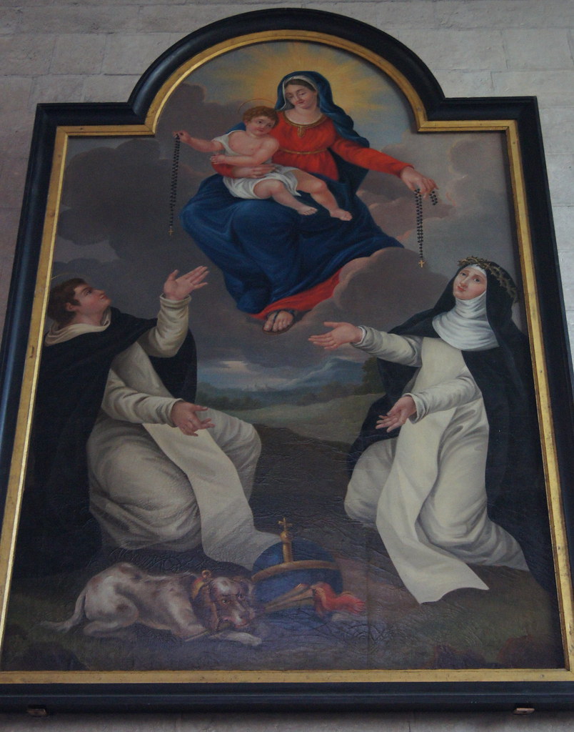 Le Rosaire, Jésus remet le chapelet à saint Dominique et l… Flickr