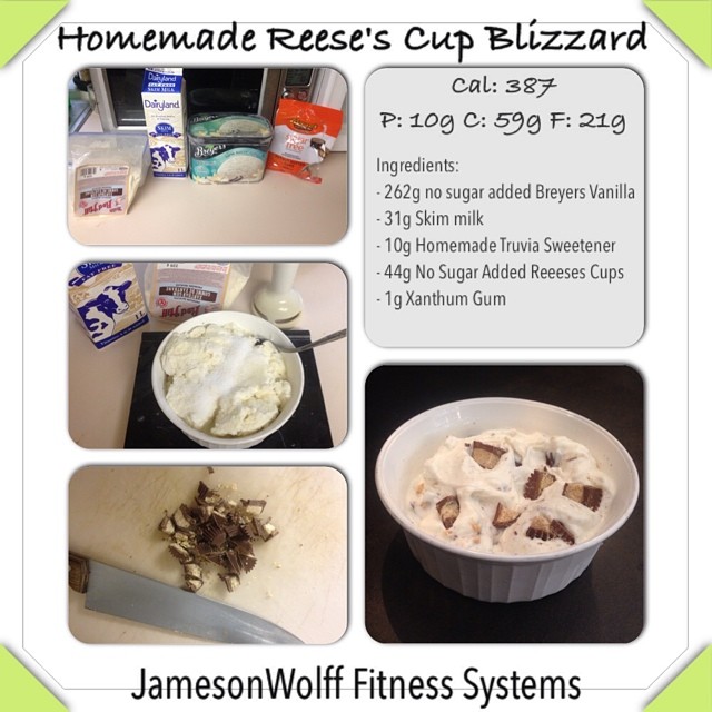 UPDATED Version of my homemade Reese's Cup Blizzard! Only … Flickr
