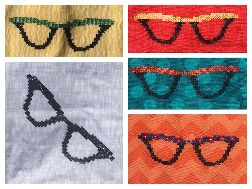 Cross stitch glasses Details of the glasses that I cross s… Flickr