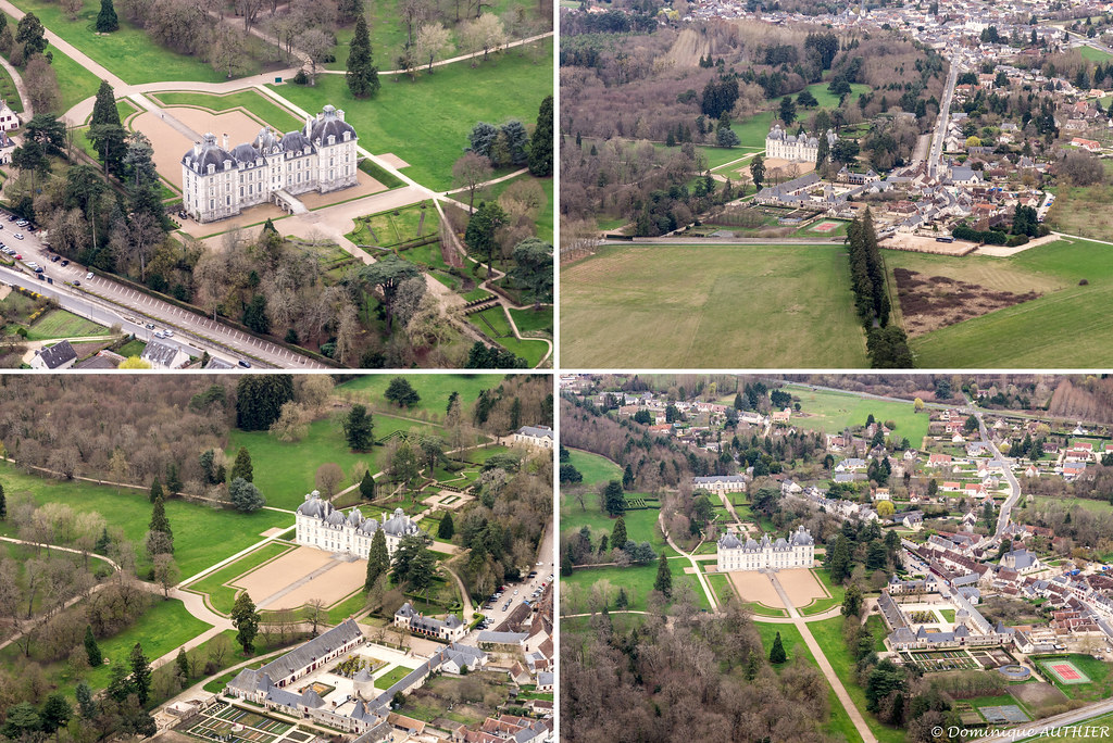 Château de Cheverny (LoiretCher), vue aérienne Dominique AUTHIER