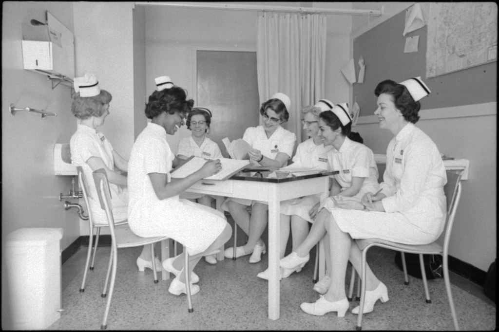 Nurses at new Mount Sinai Hospital, Toronto Date 1965