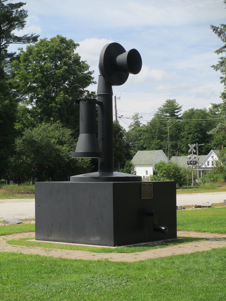 Bryant Pond Telephone Company monument "Bryant Pond achie… Flickr