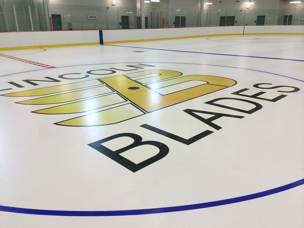 Lincoln Blades textile logo ICECO supplied and installed a… Flickr