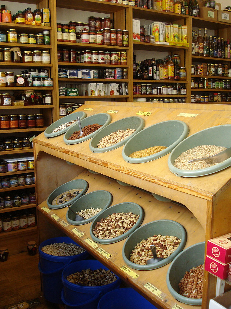 Unpackaged nuts at Bumblebee Natural Foods, Holloway, Lond… Flickr