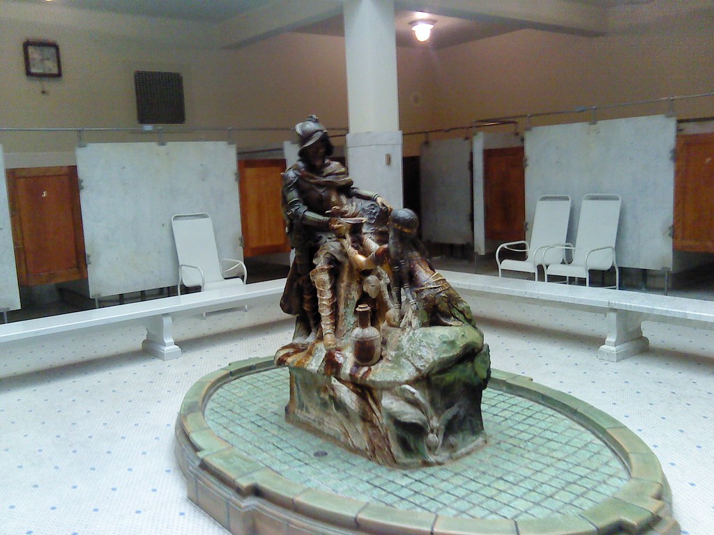 Central Men's Bath House Inside the visitor center/museum,… Flickr