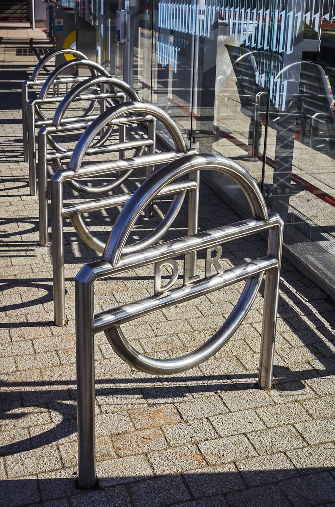 DLR Roundel Bike Racks Stratford High Street DLR Station… Flickr