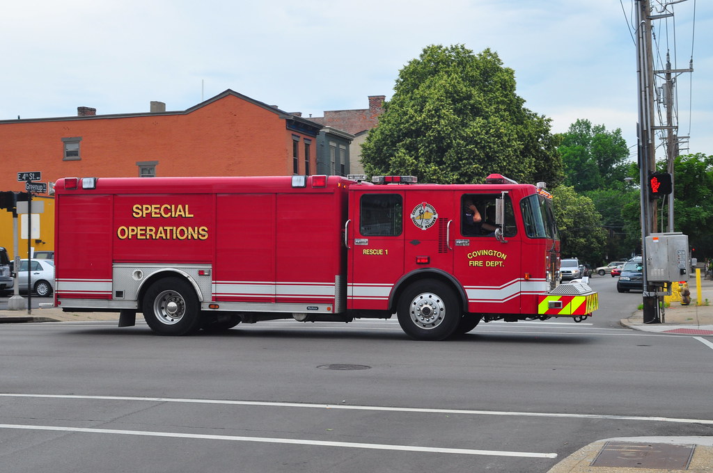 Covington Fire Department Rescue 1 1997 Spartan/Hackney Triborough