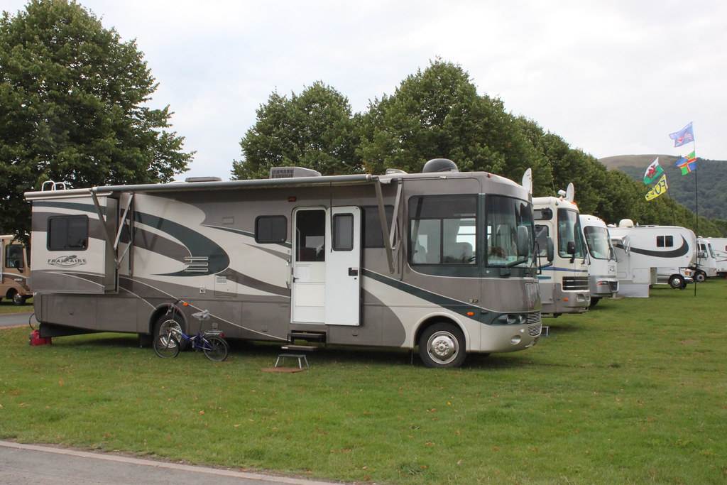 RV parking American RV's at the Malvern Show. Hugh Trainer Flickr