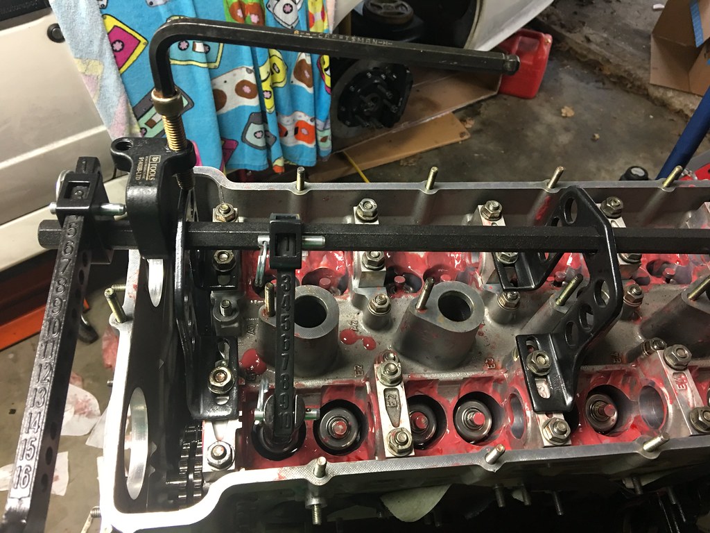 SP 94100B Valve Spring Compressor Mounted on a BMW S14 chris tsay