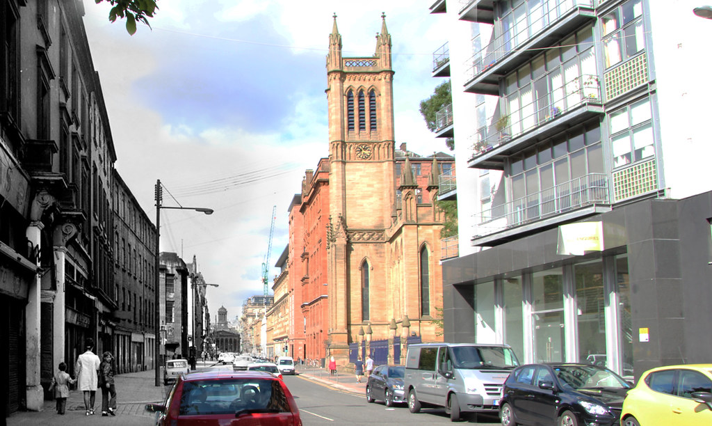 Ingram St west from Albion St. Glasgow 1973 2014 Flickr