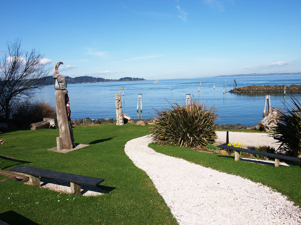 tillicum village on blake island looking back at seattle Flickr