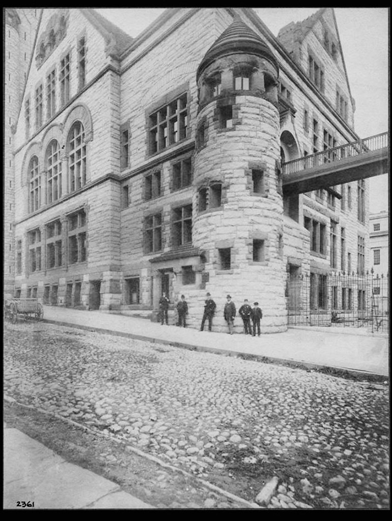 albany city hall with walkway to albany county jail c 1885… Flickr