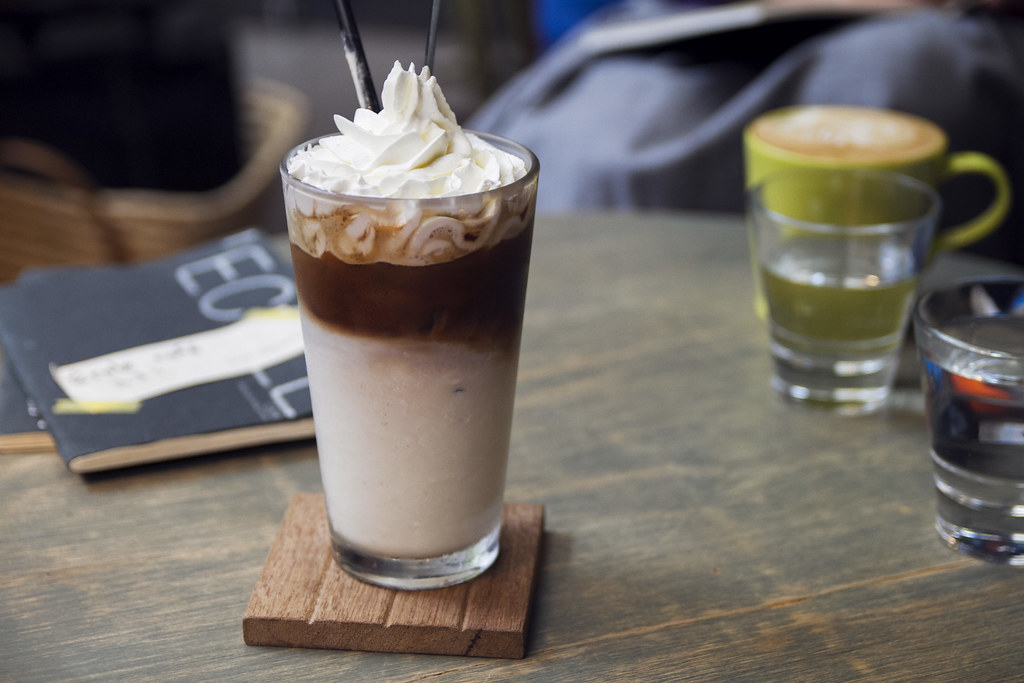 Iced condensed milk latte Ecole Cafe NT190 SO MUCH CREAM.… Flickr