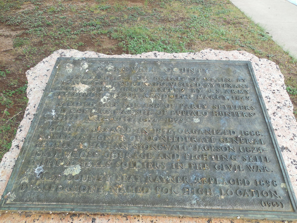 Stonewall County Historic Marker Aspermont, Texas Jimmy Emerson