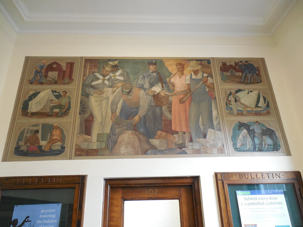 Culver, Indiana Post Office Mural New Deal mural entitled … Flickr