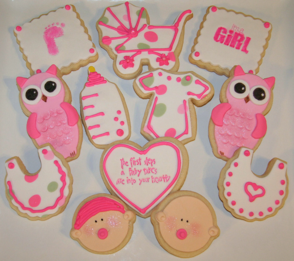 Baby shower cookies Sugar cookies for a friend's daughter'… Flickr