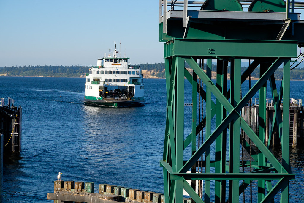 Anacortes Arrival MV Kaleetan takes aim on the ferry slip … Flickr