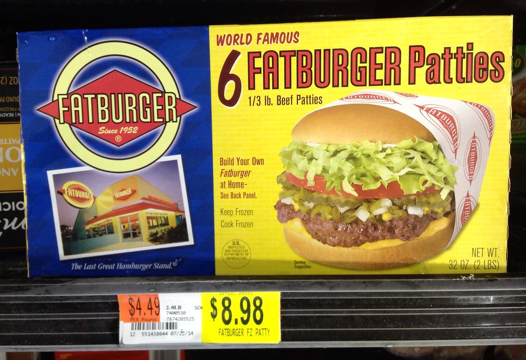 Fatburger Fatburger frozen beef patties at Walmart. 7/2014… Flickr