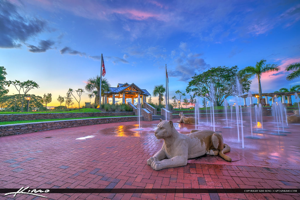Royal Palm Beach Florida Commons Park at Fountain HDR imag… Flickr