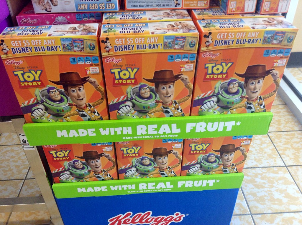 Kellogg's Toy Story Gummy Fruit Snacks "Made with Real Fruit" 6/2014