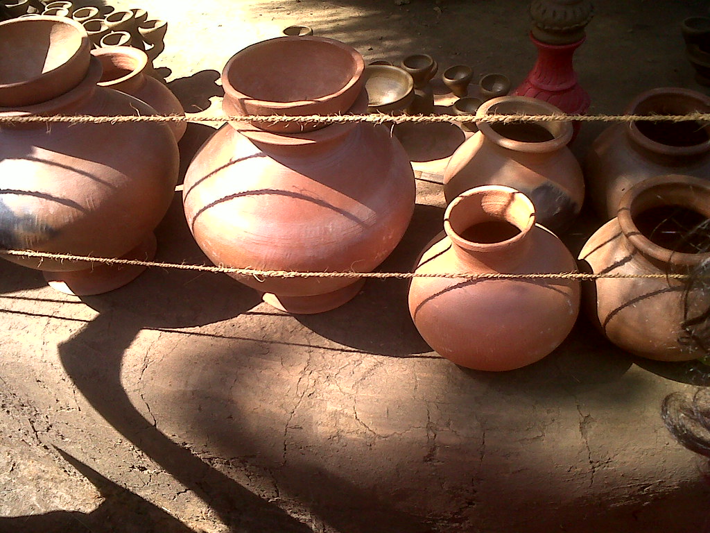 Cooking and water storage clay pots. Cooking and water sto… Flickr