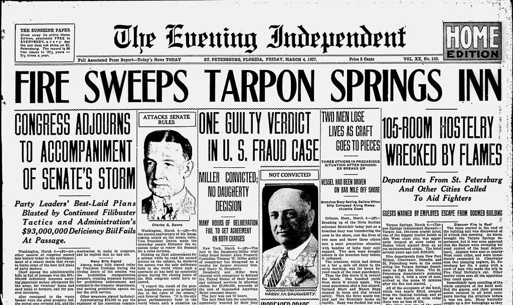 Newspaper (1927) St. Petersburg Evening Independent, March… Jeff Miller Flickr