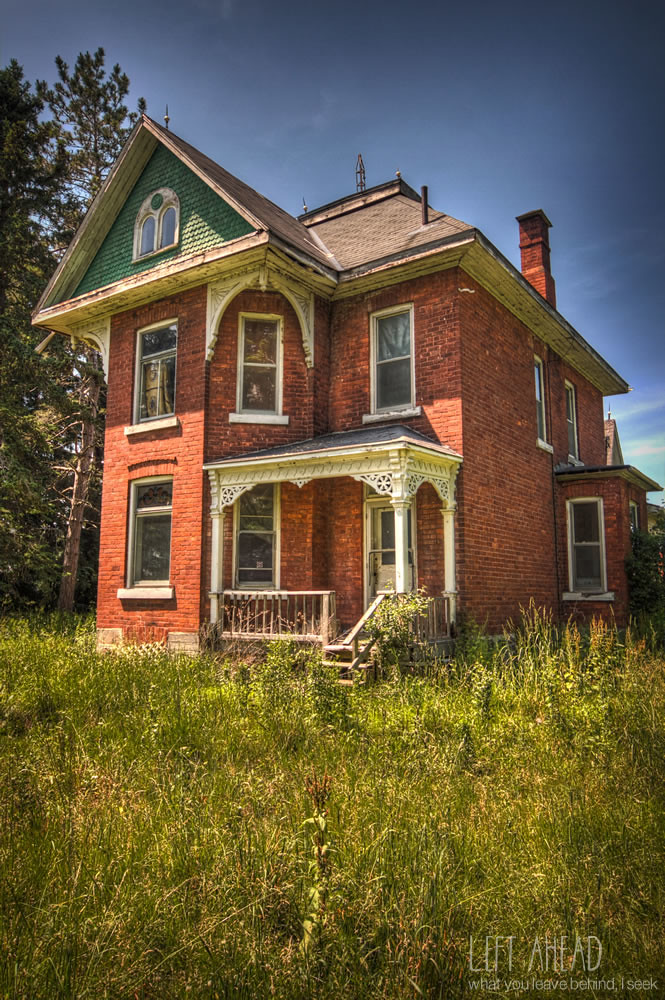 Once We Were Abandoned farmhouse in Grey County, Ontario Left Ahead