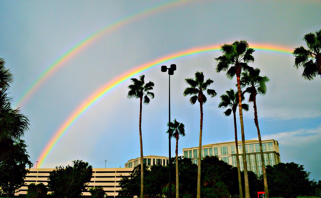Double Rainbow, Tampa Bay "Each day has a moment to rememb… Flickr